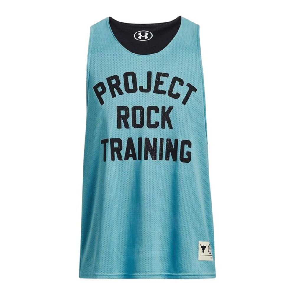 Under Armour Mens Project Rock Athletic Tank Top / Glacier Blue